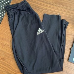 Mens Adidas Tiro track pants with zip ankles